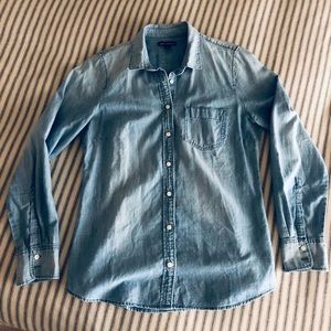 J. Crew Factory Chambray Button Up Shirt